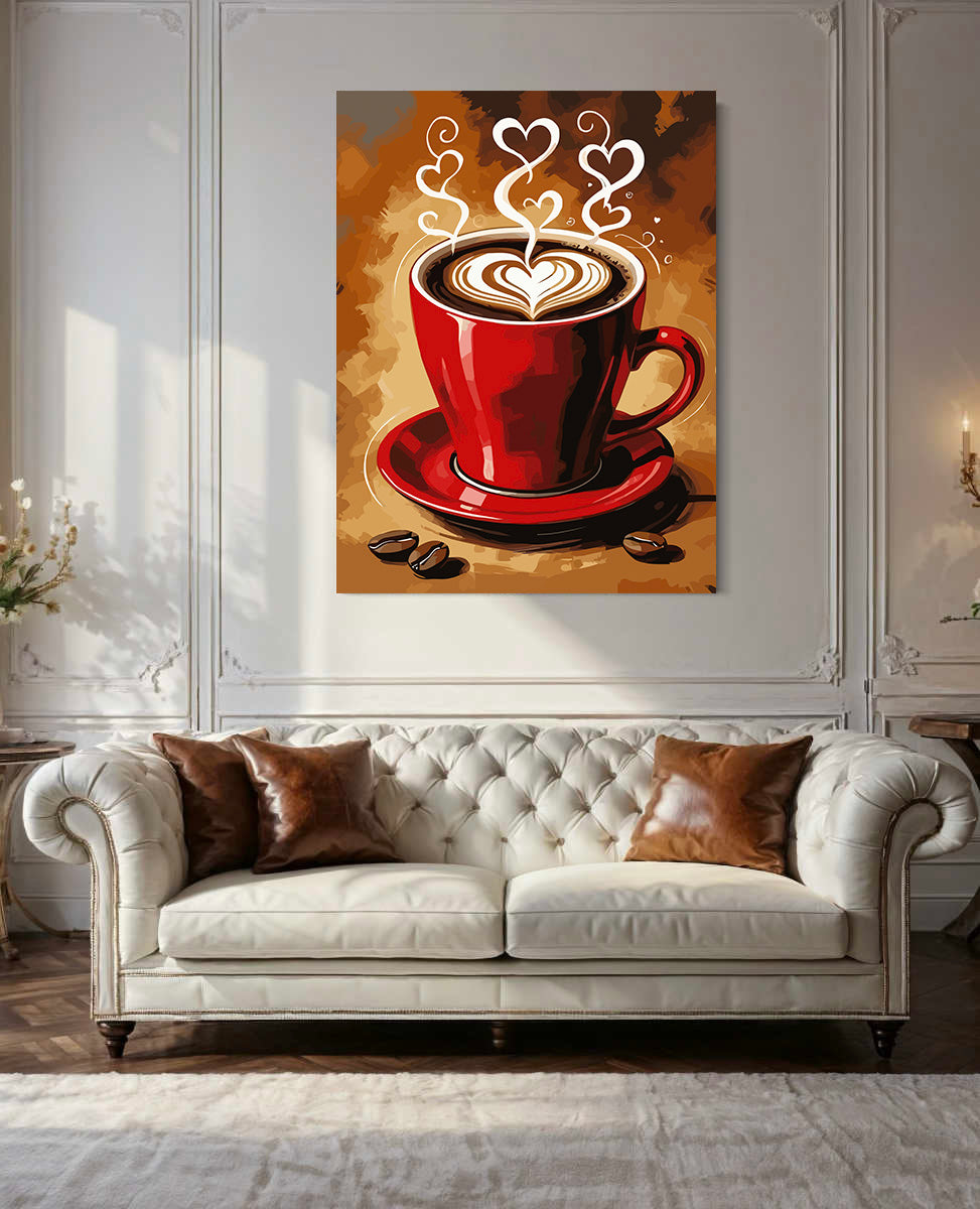 Pictura pe Numere – Cafea Cu Iubire 6438