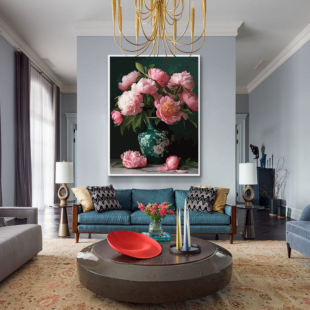 Pictura pe Numere – Roz pe Smarald 6591
