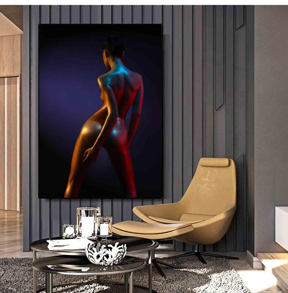 Canvas Painting - Erotic Girl