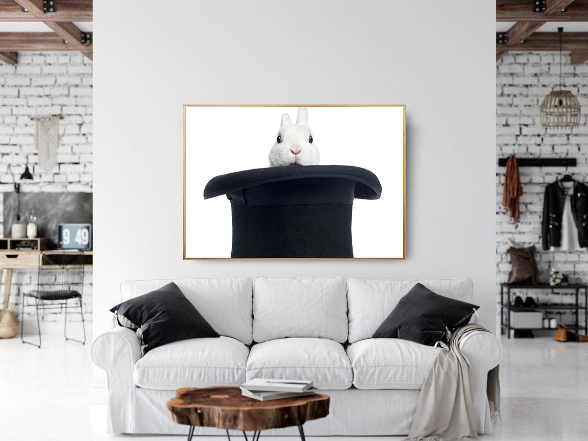 Tablou Canvas - Iepurele in Palarie