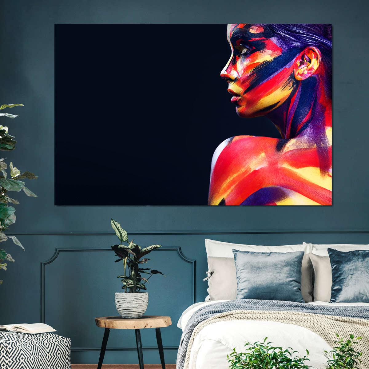 Canvas Painting - Colorful Portrait