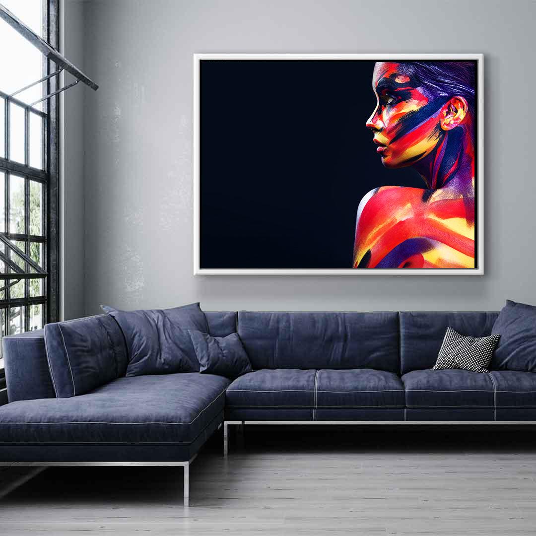 Canvas Painting - Colorful Portrait