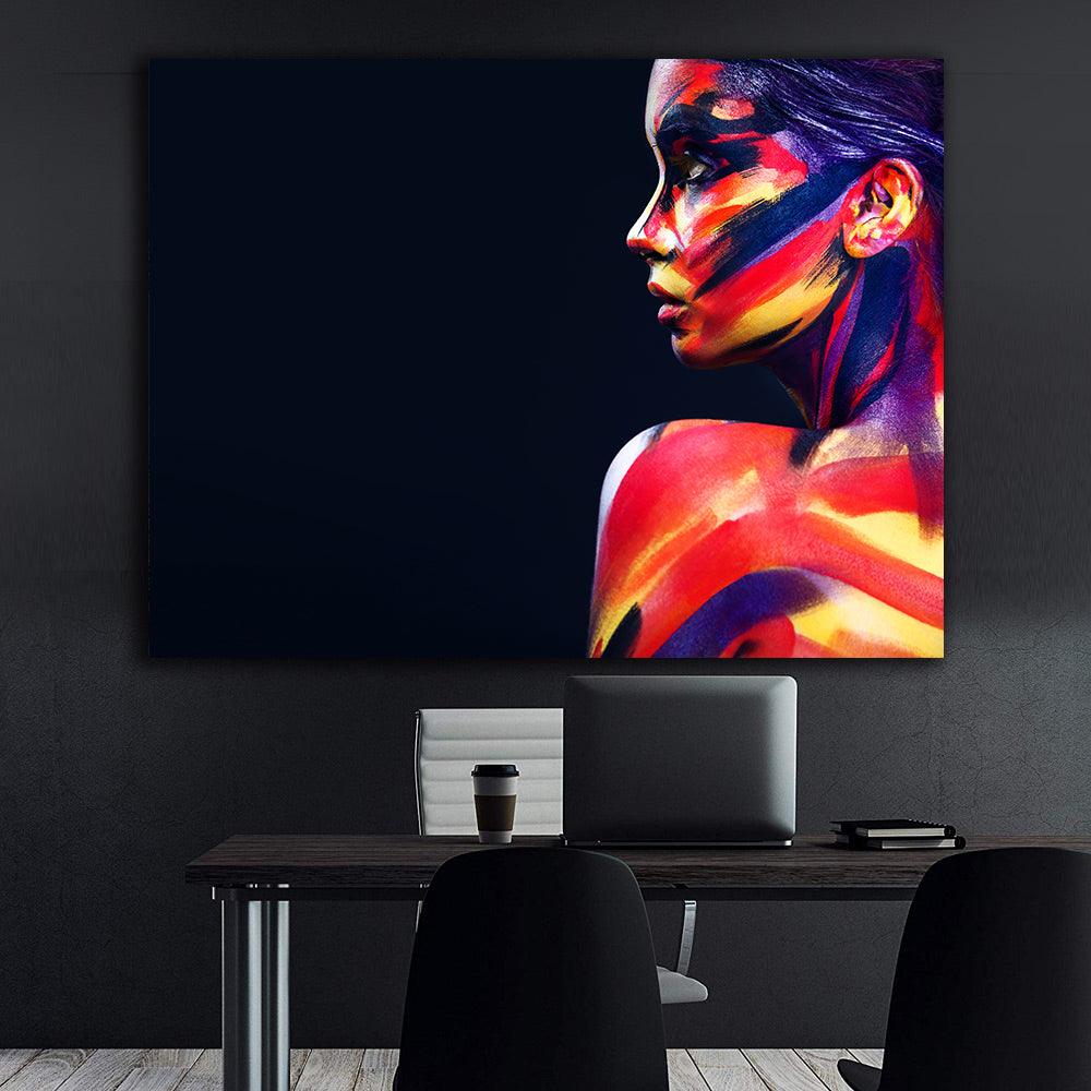 Canvas Painting - Colorful Portrait