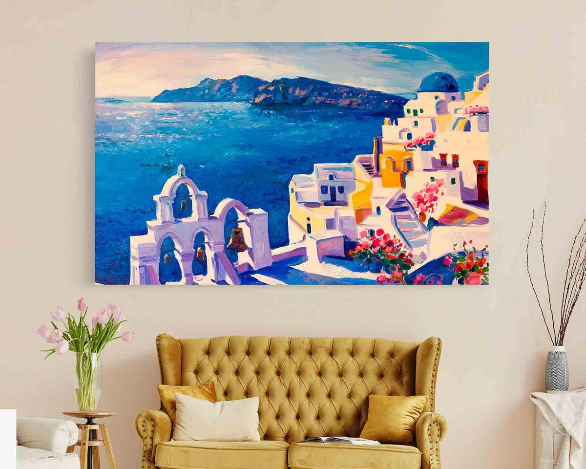 Canvas Painting - Greek Island