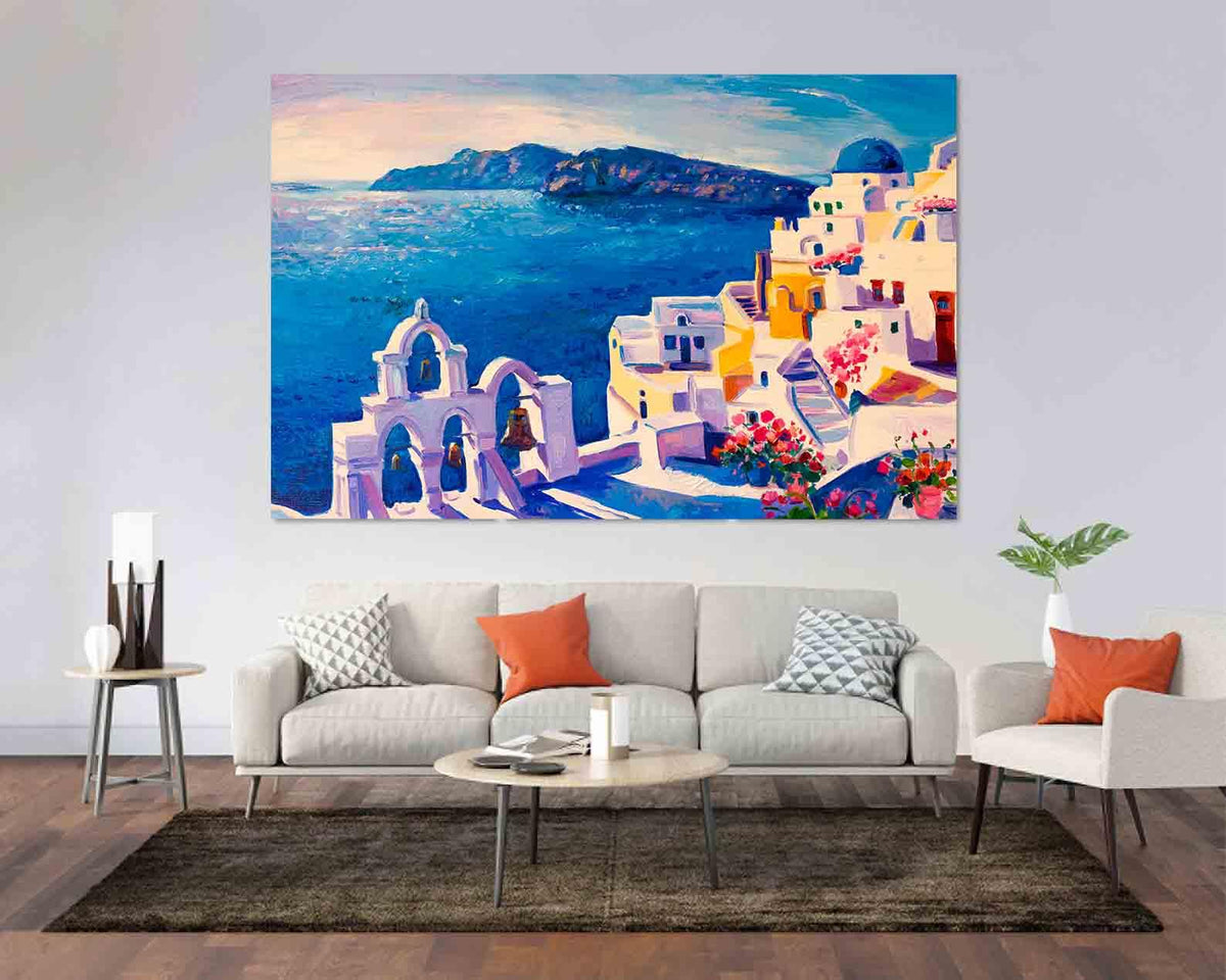 Canvas Painting - Greek Island