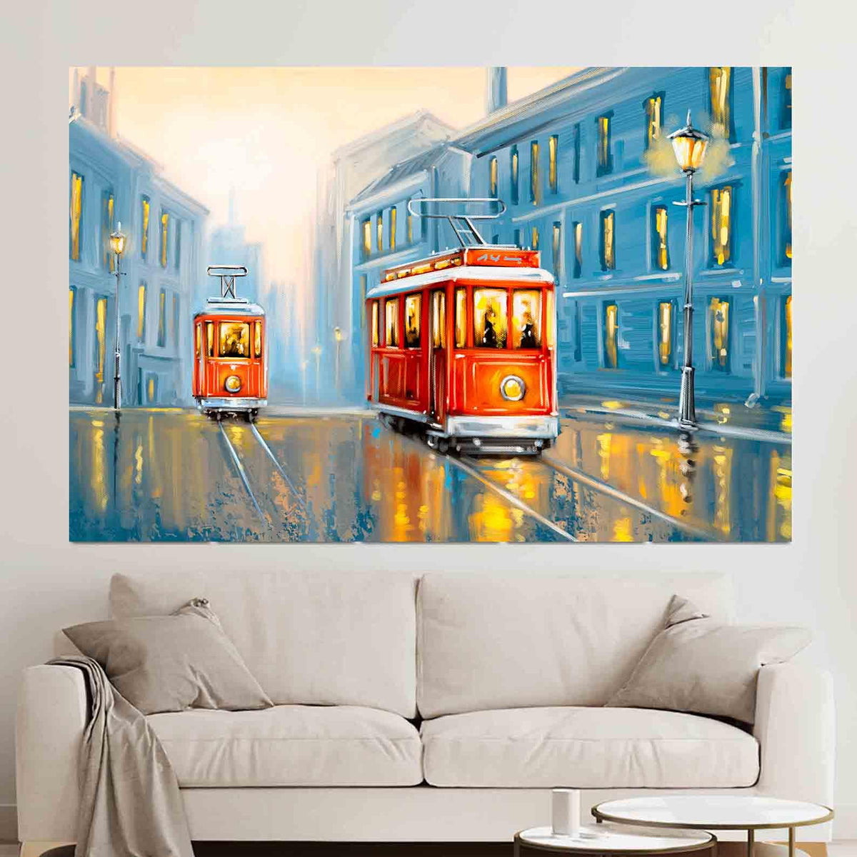 Canvas Painting - Old Tram