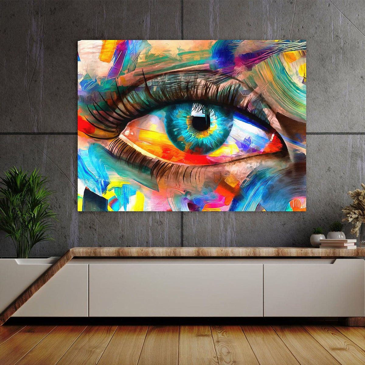 Canvas Painting - Colored Eye