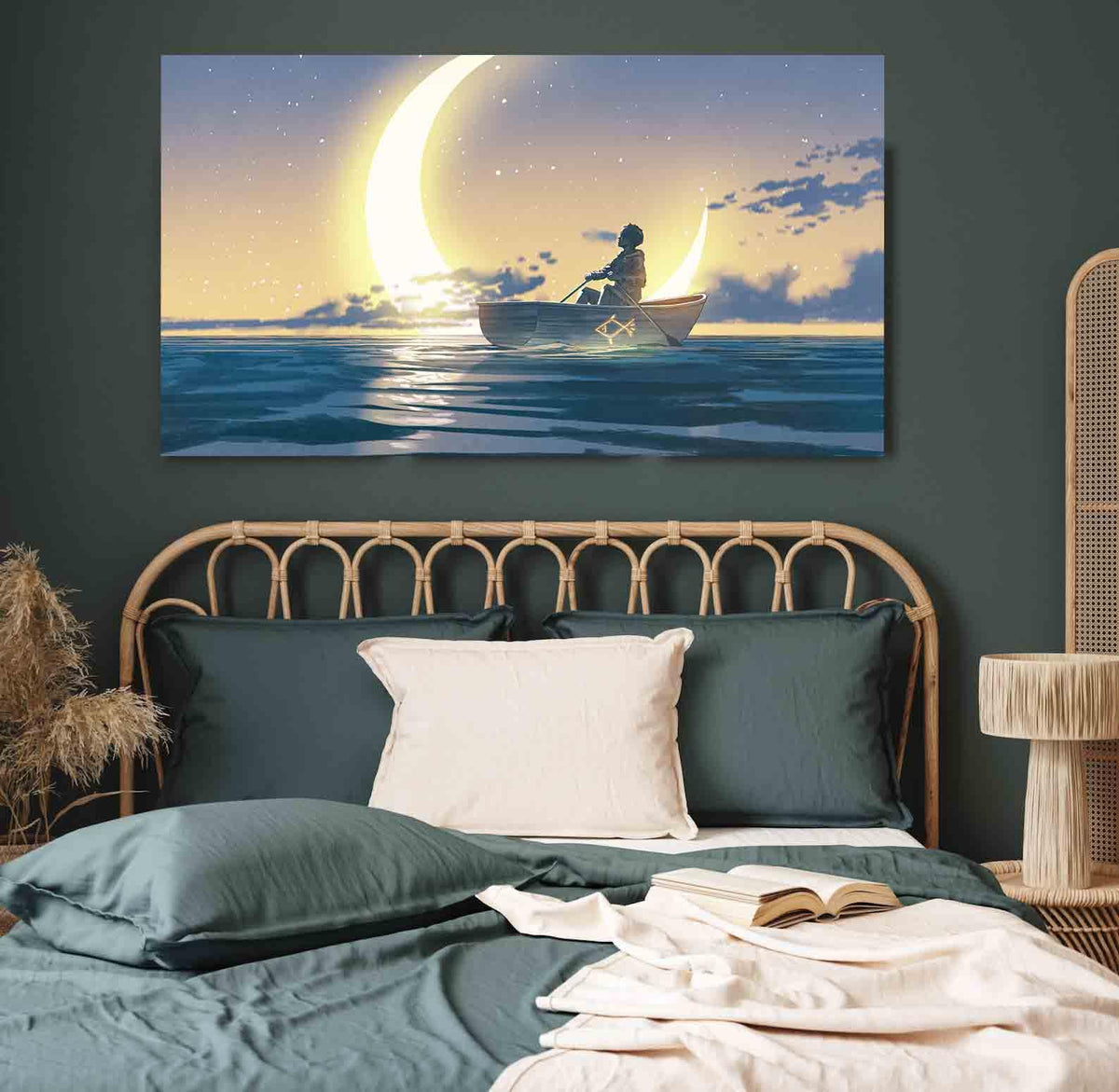 Canvas Painting - The Boy on the Boat