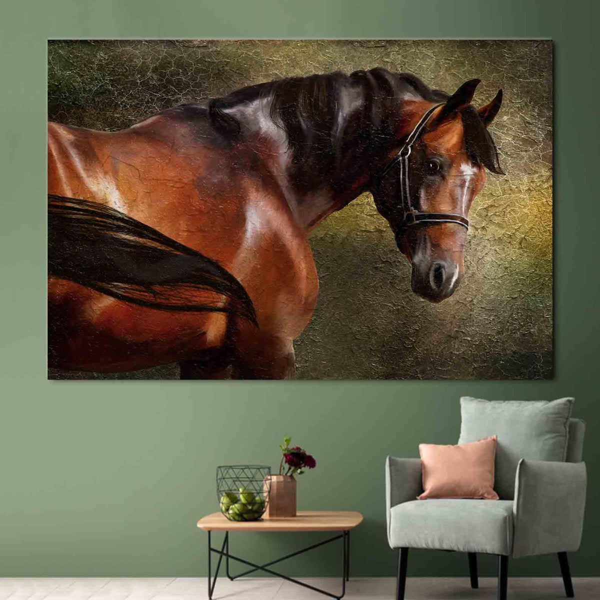 Tablou Canvas - Cal portret