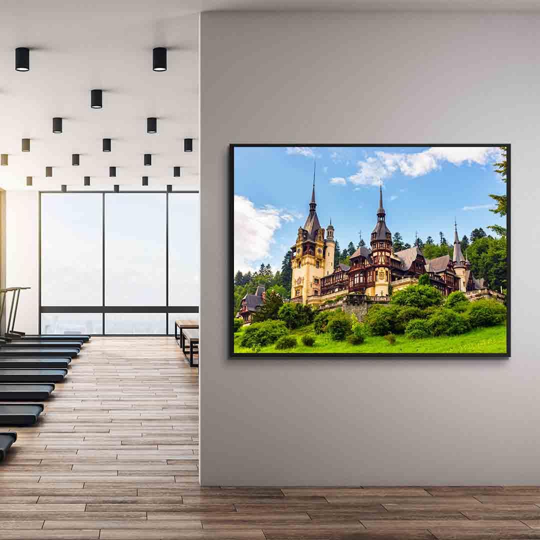 Canvas Painting - Peles Castle in Sinaia