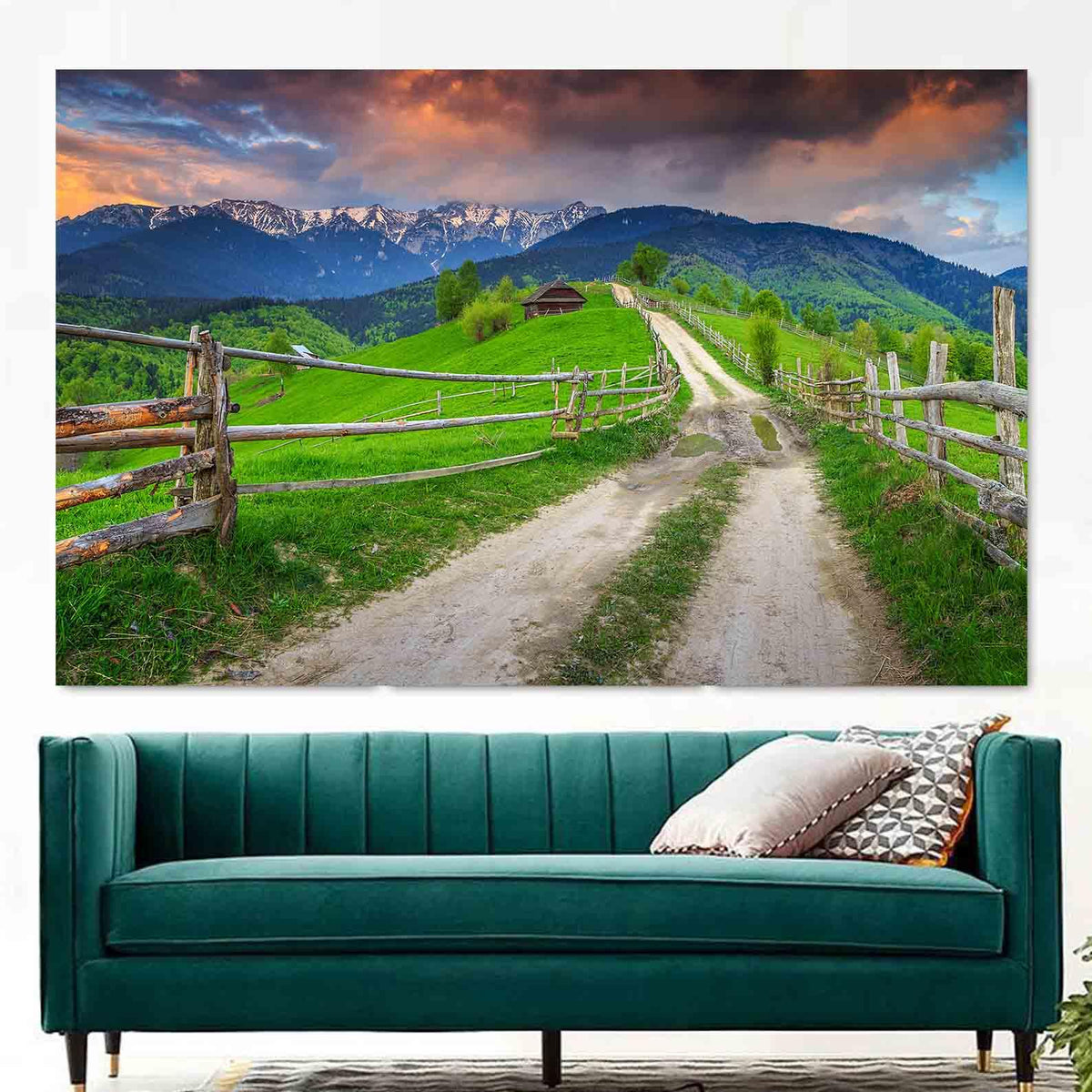 Tablou Canvas - Peisaj alpin de vara