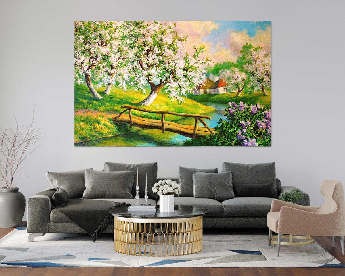 Canvas Painting - Spring Flower Garden