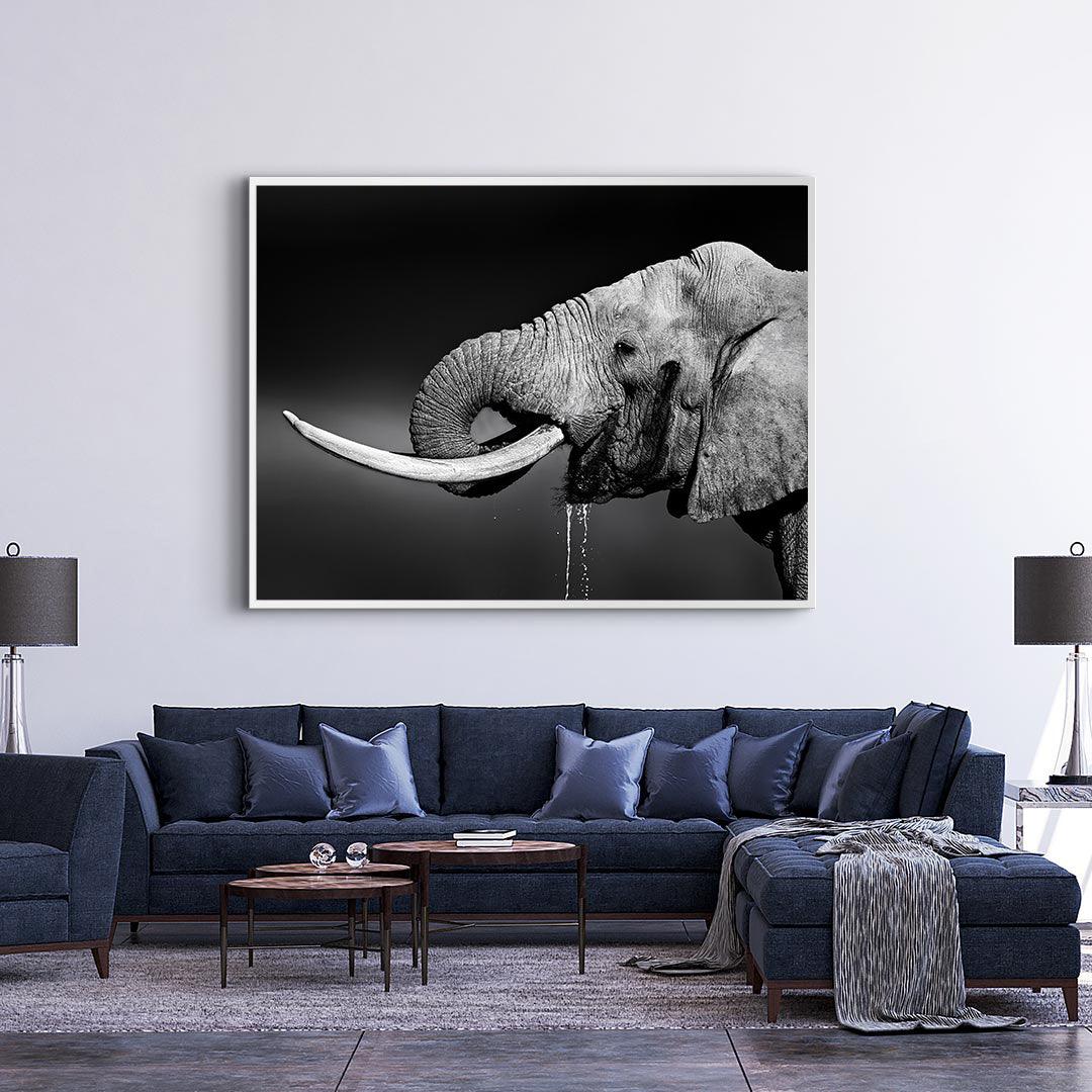 Canvas Painting - Elephant Portrait