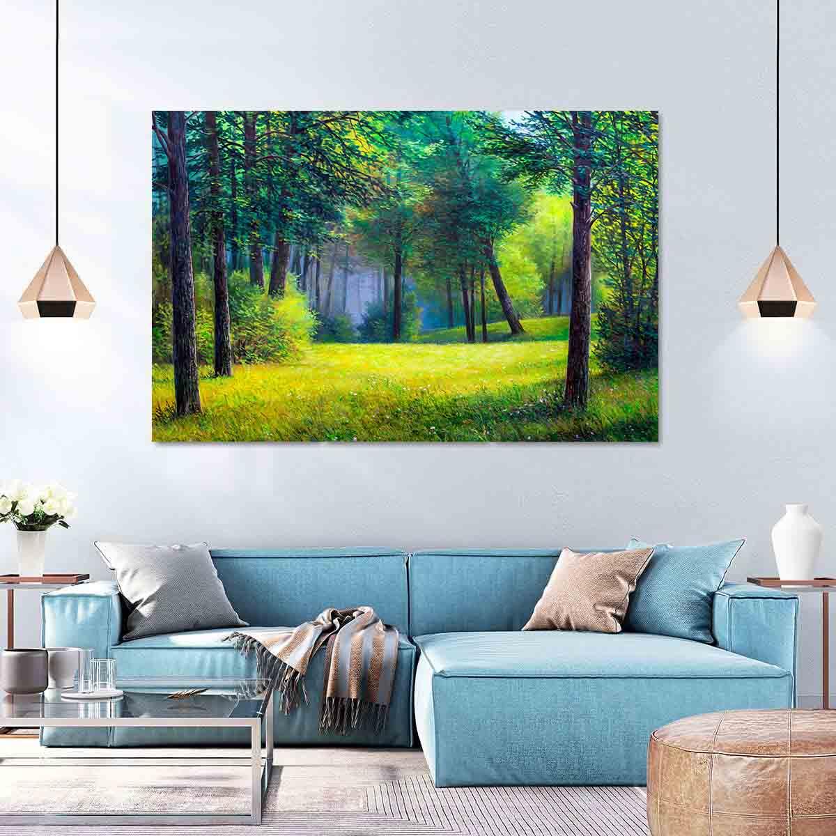 Canvas Painting - Summer Forest