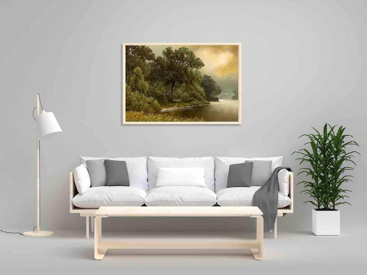 Tablou Canvas - Peisaj de vara cu rau