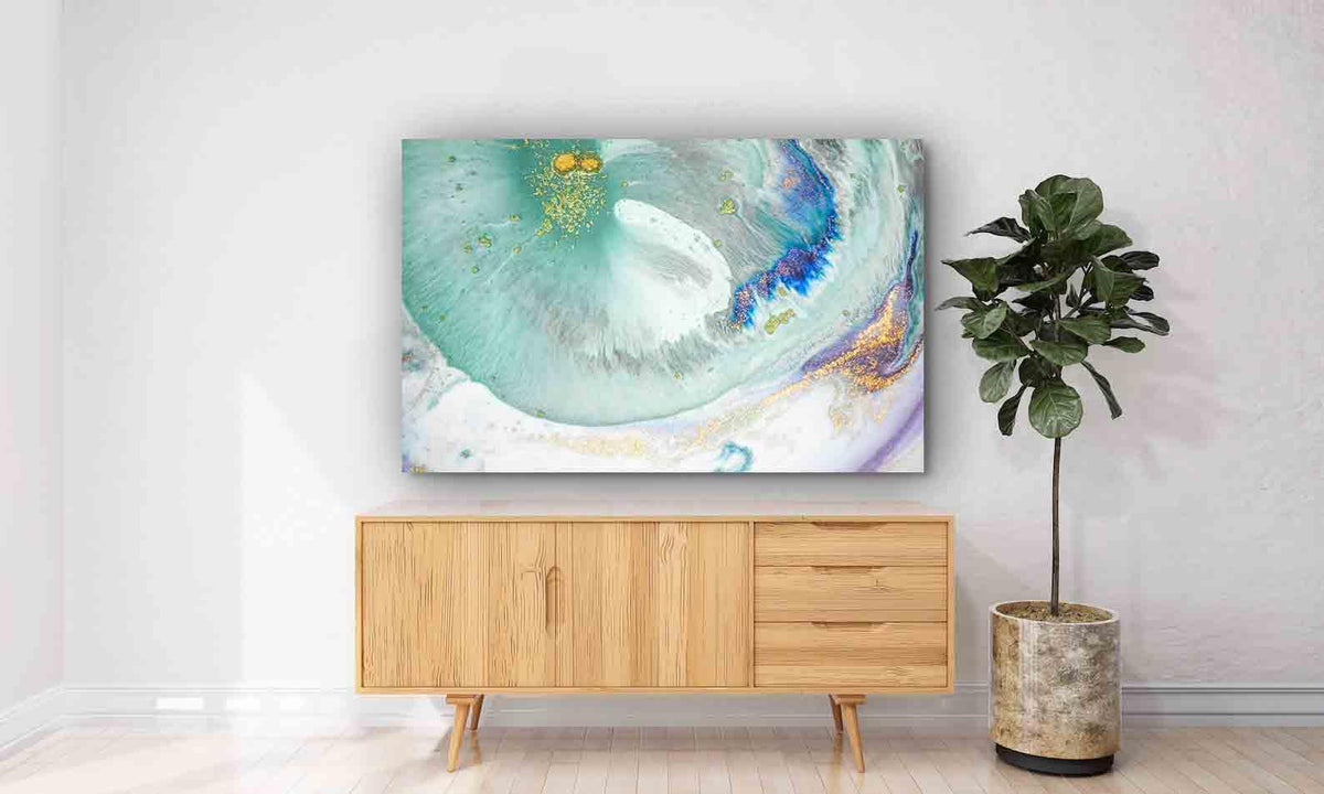 Canvas Painting - Marble Effect
