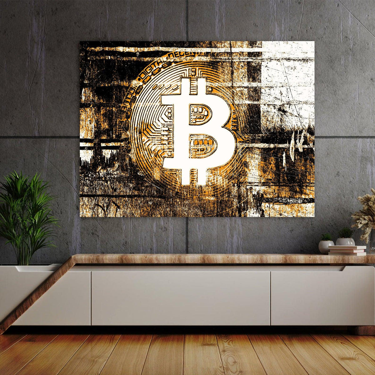 Canvas Painting - Bitcoin