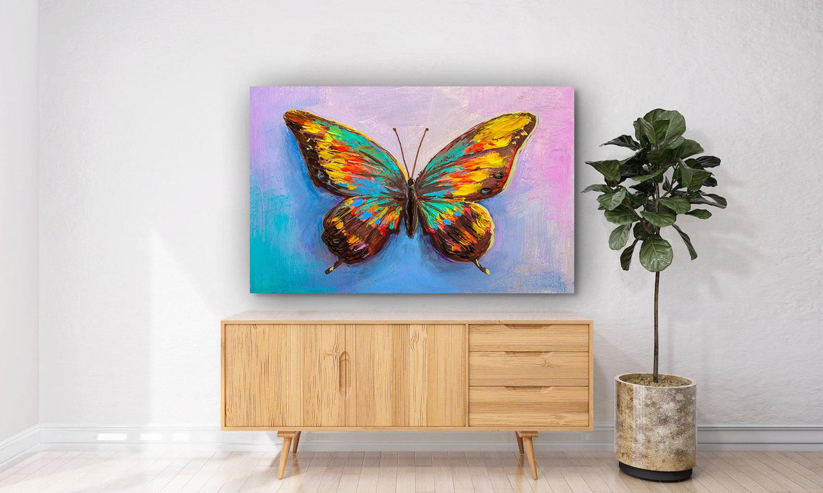 Canvas Painting - Multicolored Butterfly