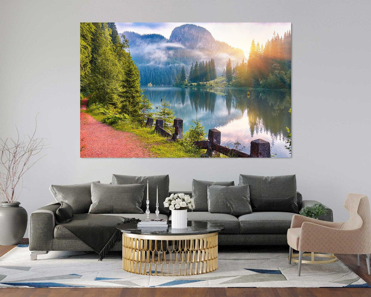 Tablou Canvas - Peisaj Lacul Rosu