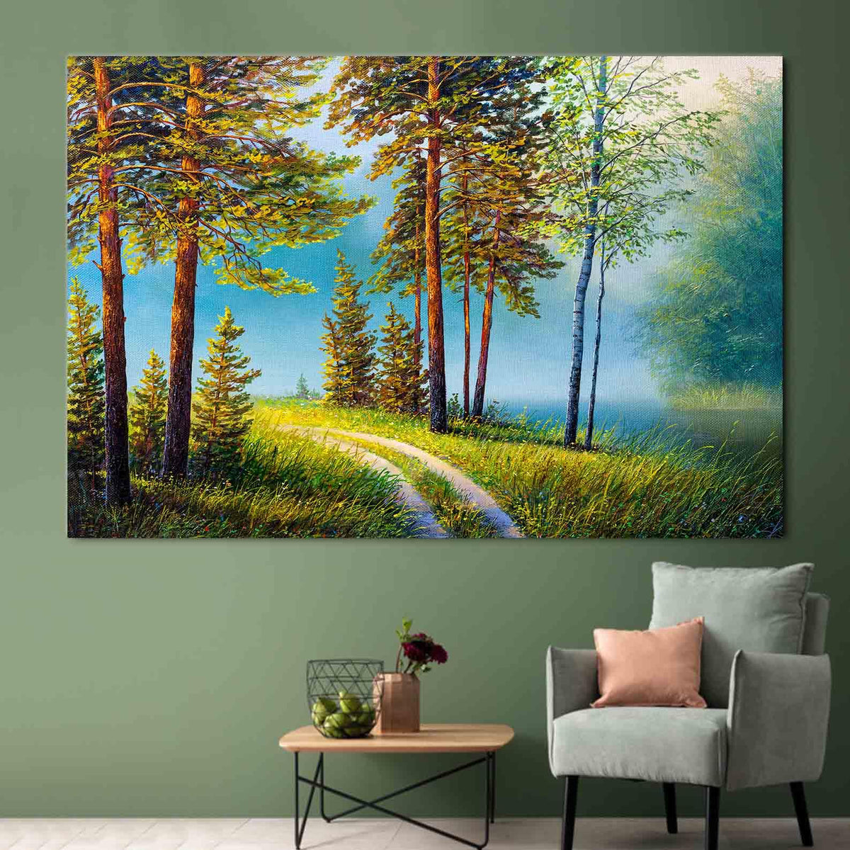 Tablou Canvas - Padure peisaj de vara