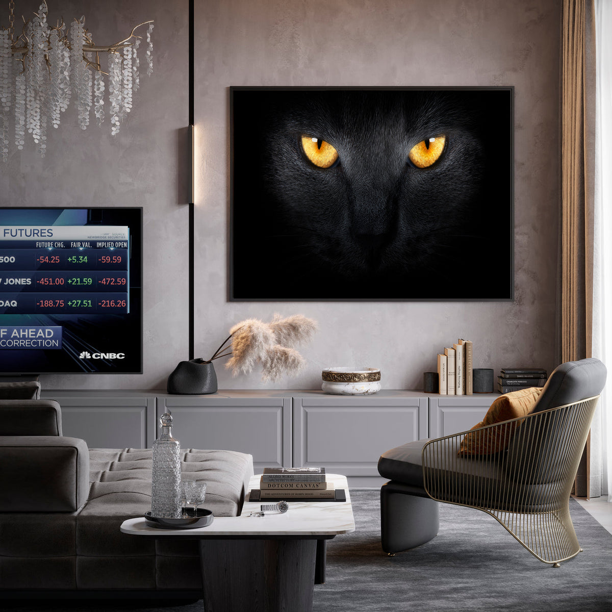 Canvas Painting - Panther Eyes