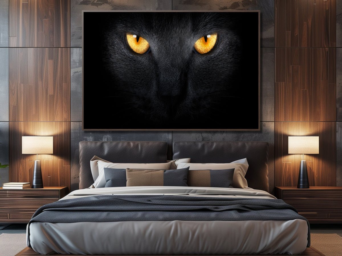 Canvas Painting - Panther Eyes