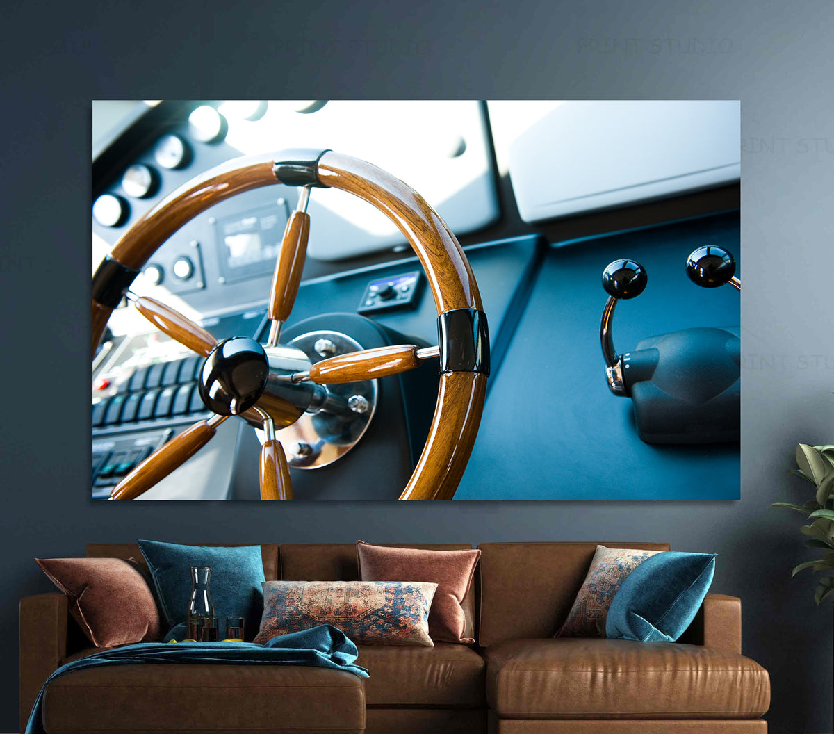 Canvas Painting - Yacht Helm