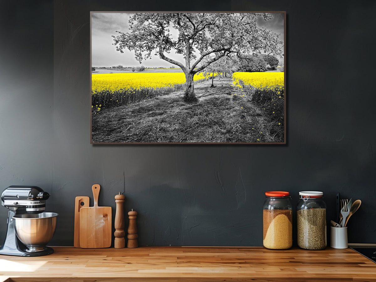 Tablou Canvas - Campie cu flori