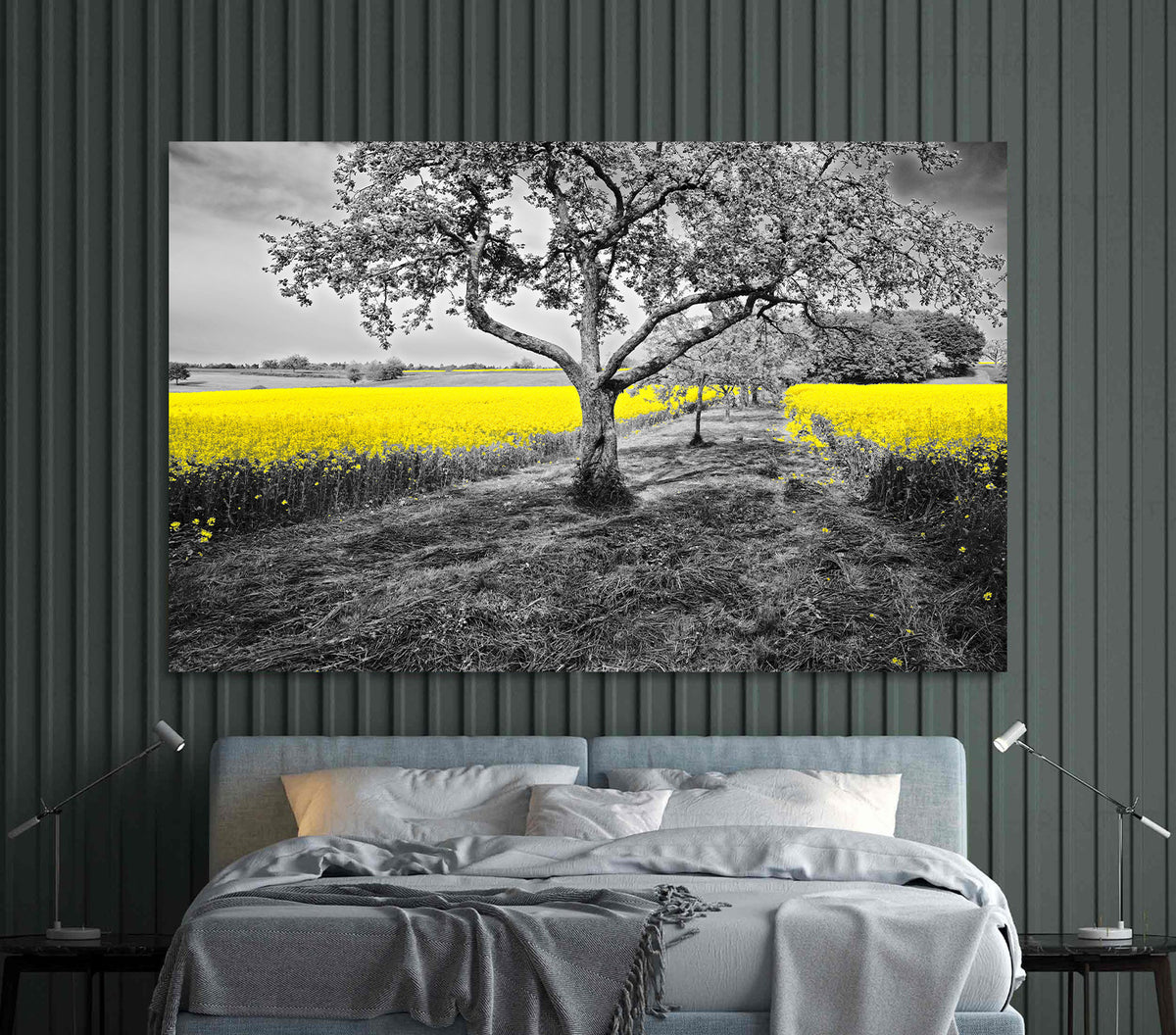 Tablou Canvas - Campie cu flori