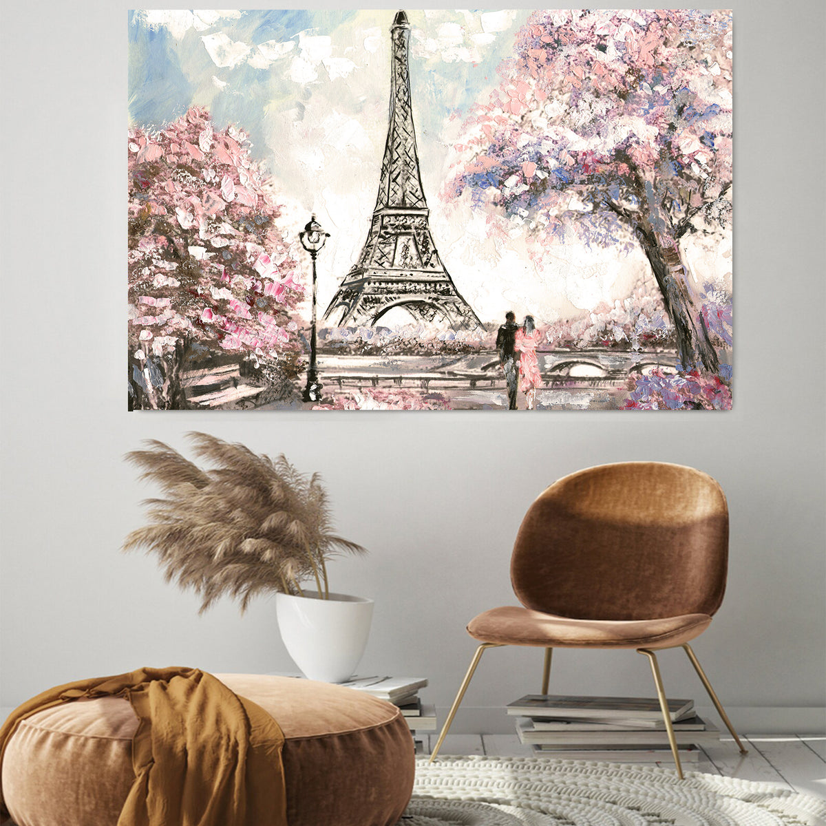 Canvas Painting - Love in Paris