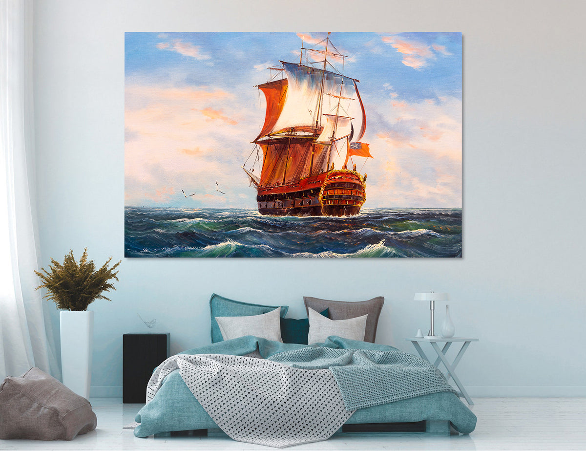 Tablou Canvas - Corabie pe Mare