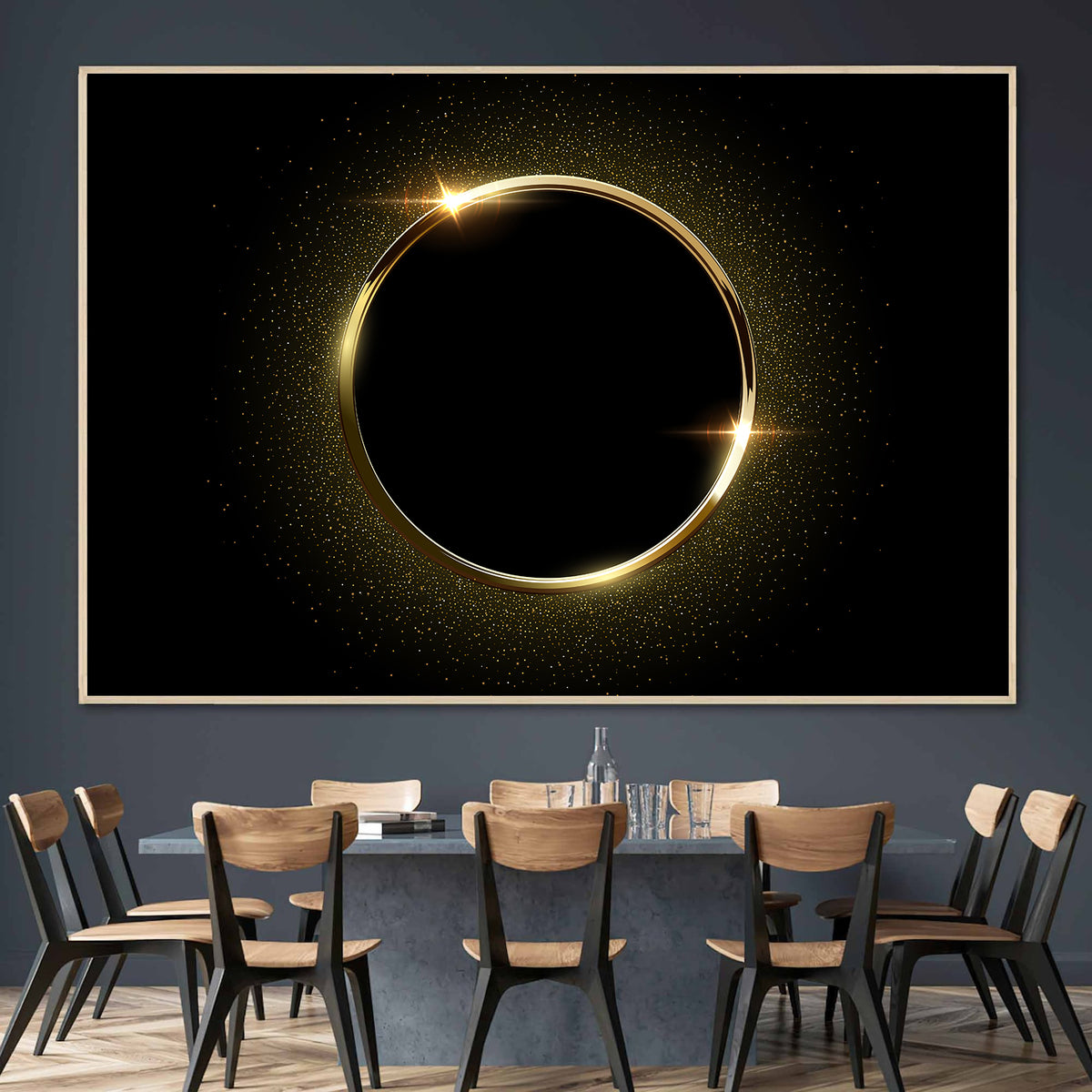 Canvas Painting - Golden Ring
