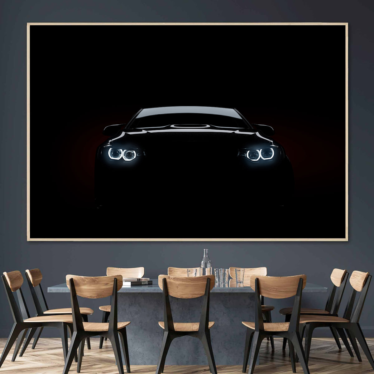 Платно картина - BMW в тъмното