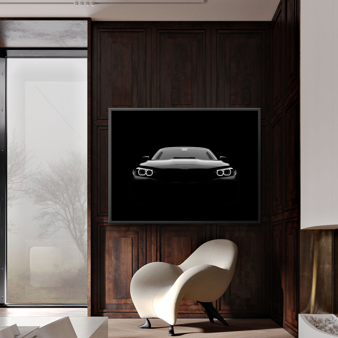 Tablou Canvas - BMW in the Dark
