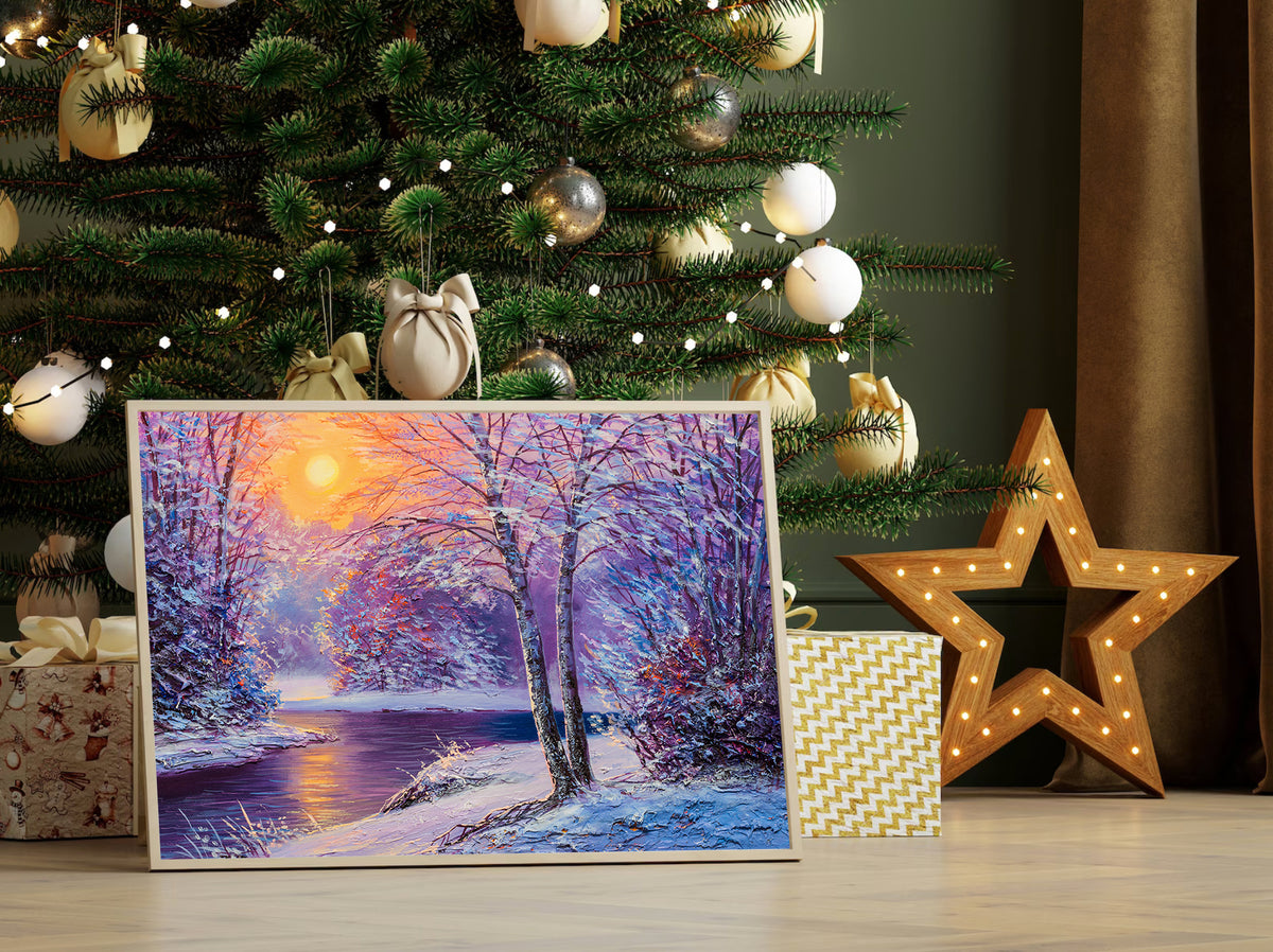 Canvas Painting - Winter Landscape