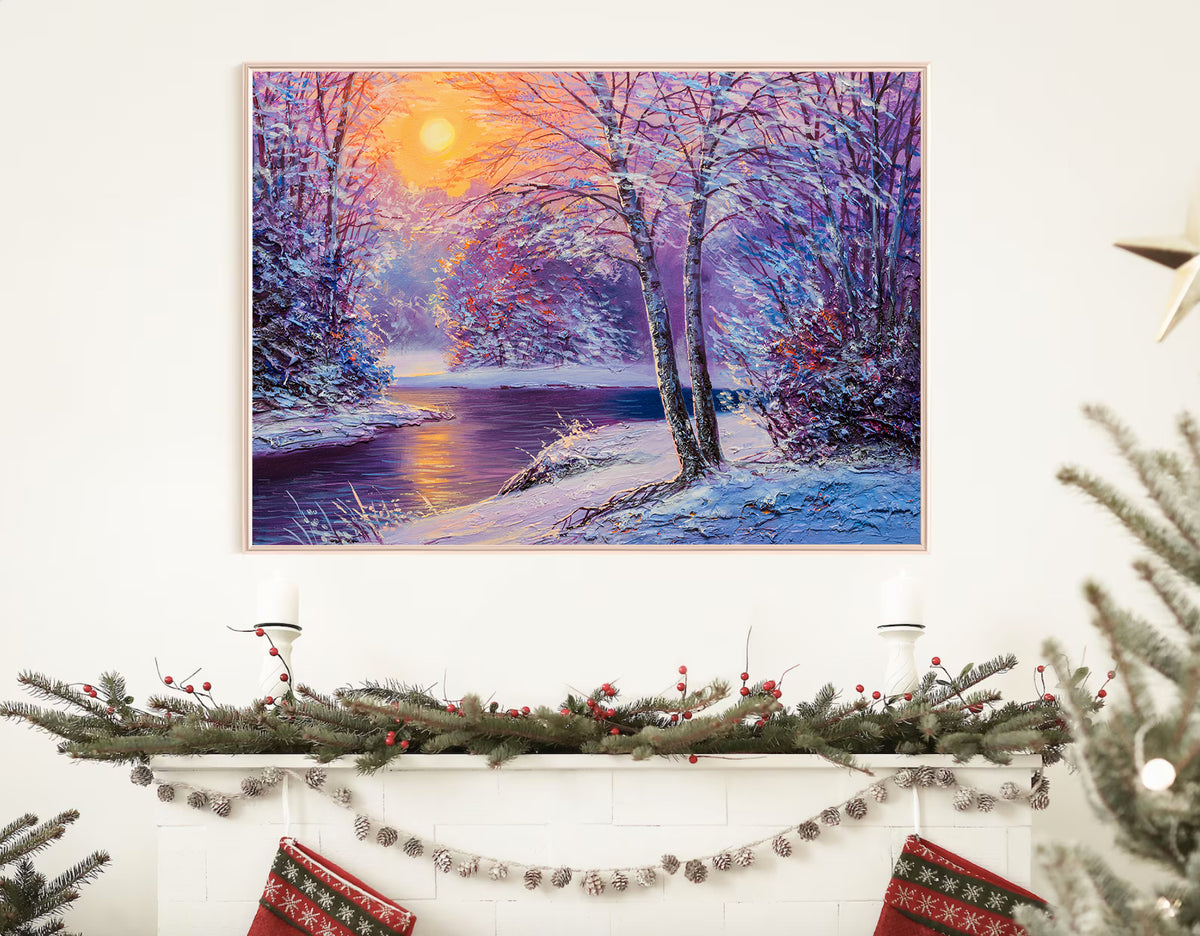 Canvas Painting - Winter Landscape