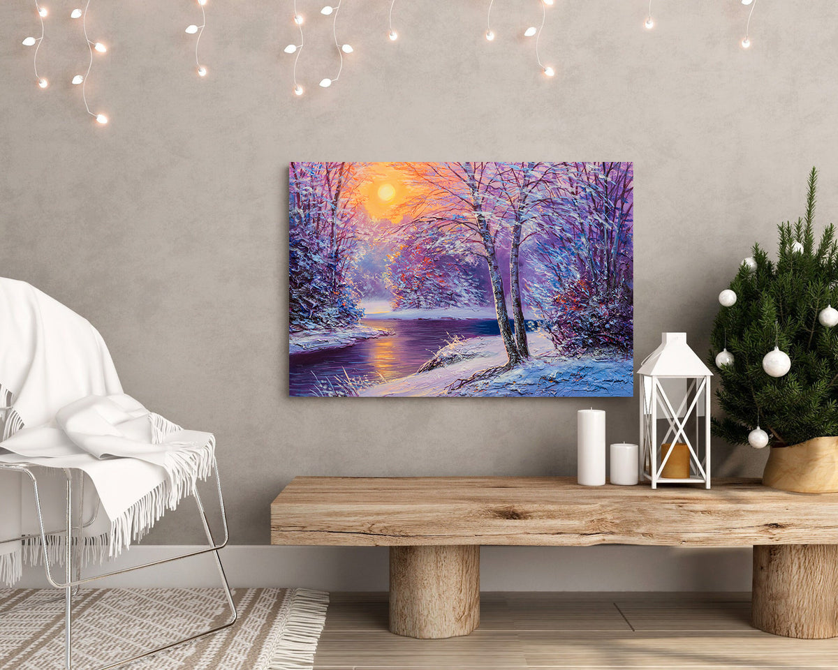 Canvas Painting - Winter Landscape