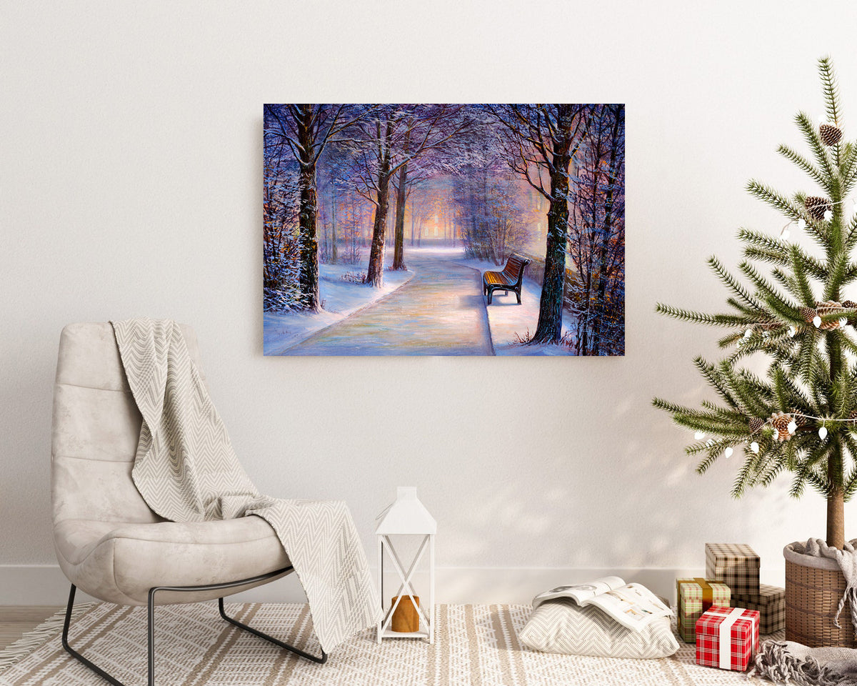 Canvas Painting - Winter in the Park