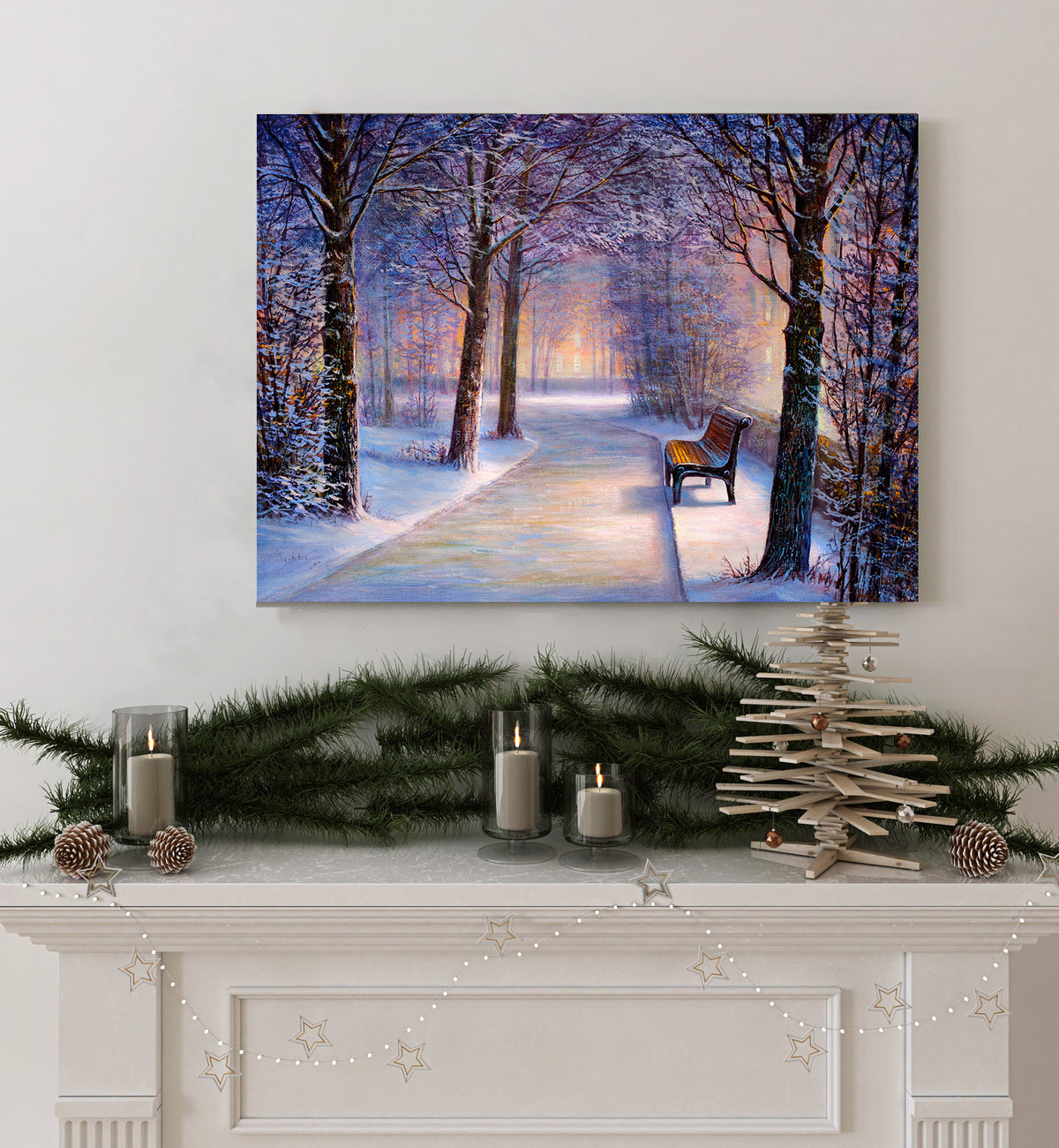 Canvas Painting - Winter in the Park