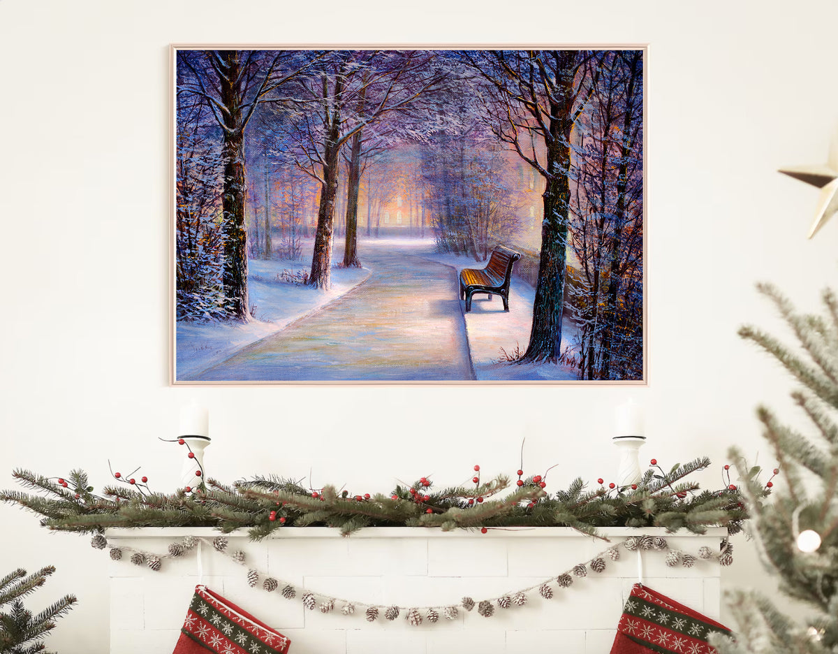 Canvas Painting - Winter in the Park