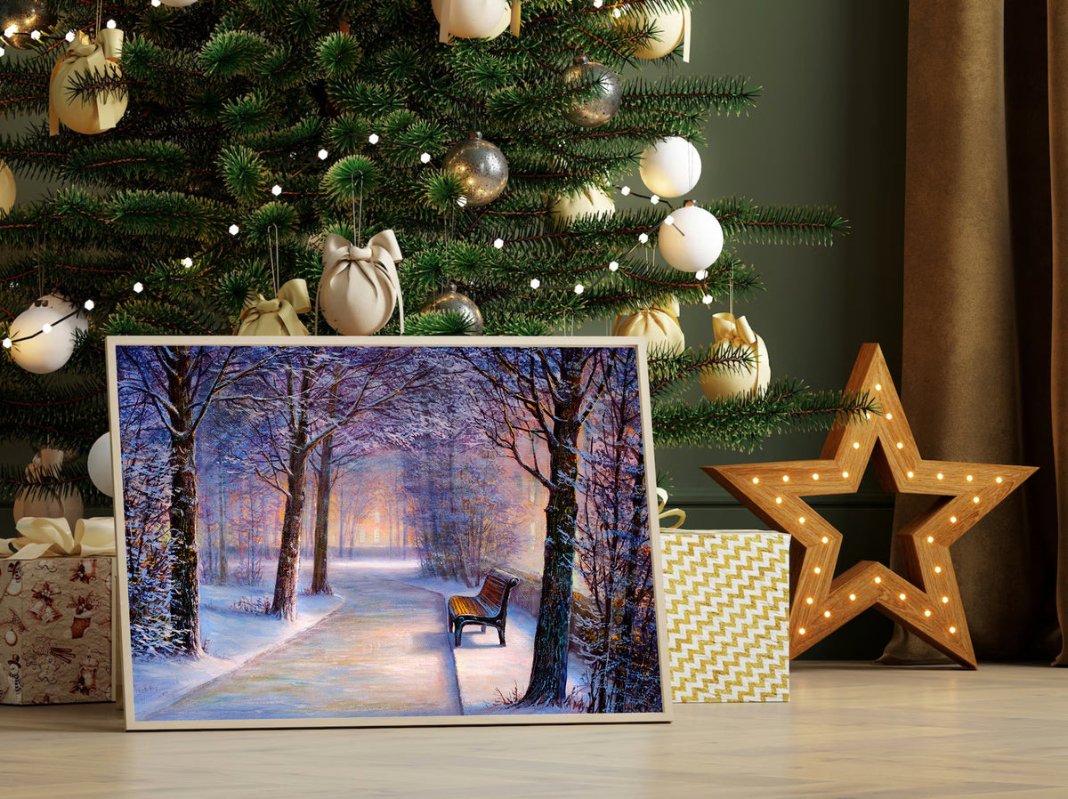Canvas Painting - Winter in the Park