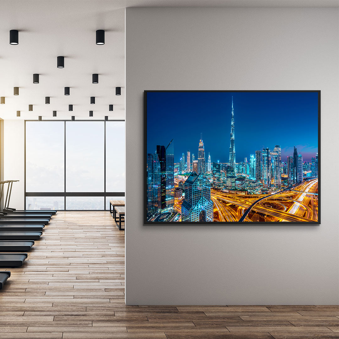 Canvas Painting - Dubai by Night