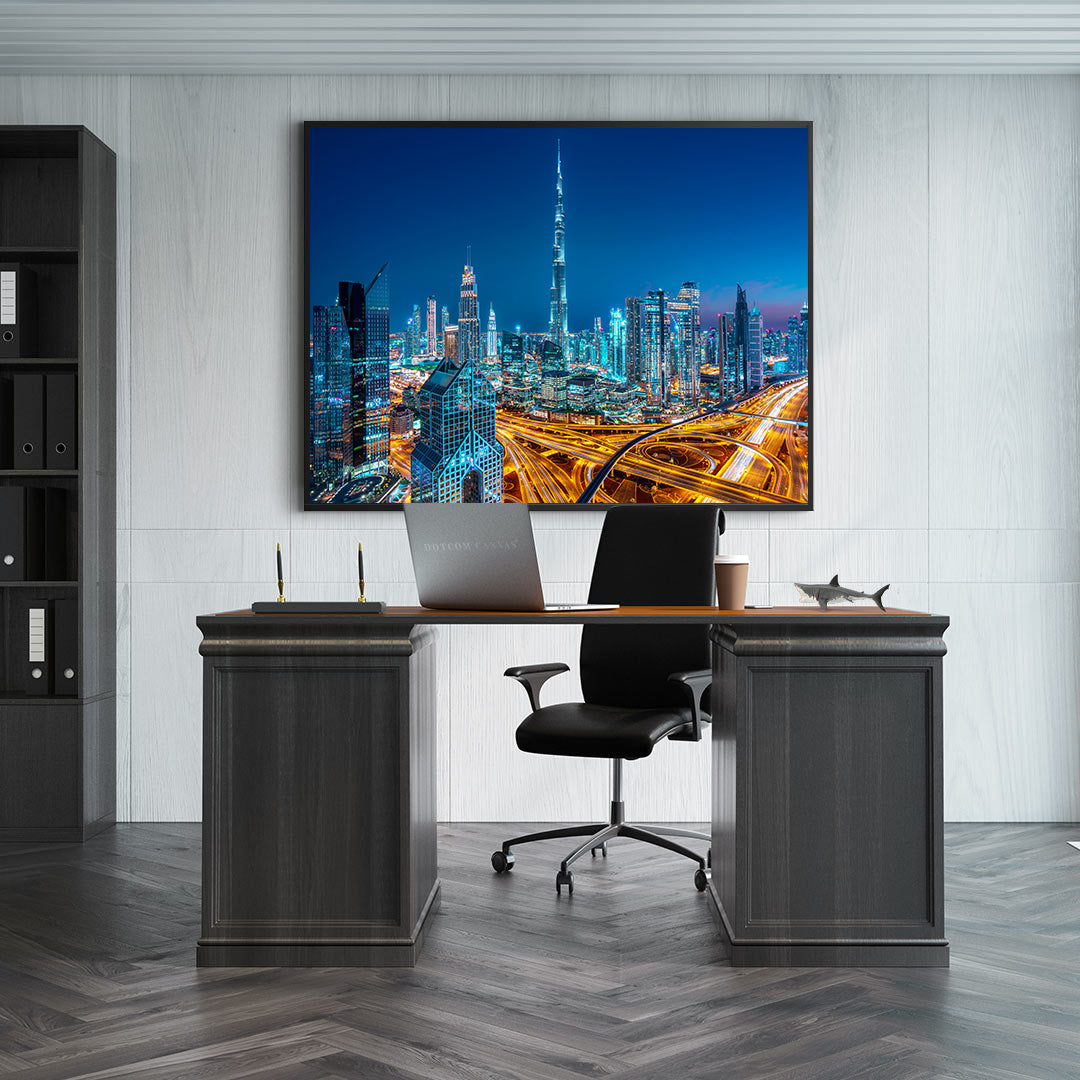 Canvas Painting - Dubai by Night