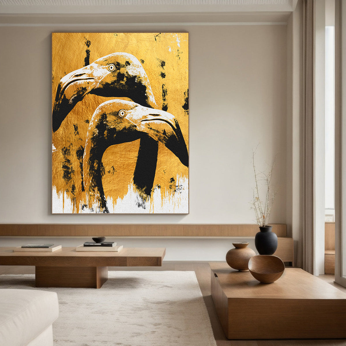 Canvas Painting - Flamingo Modern Art