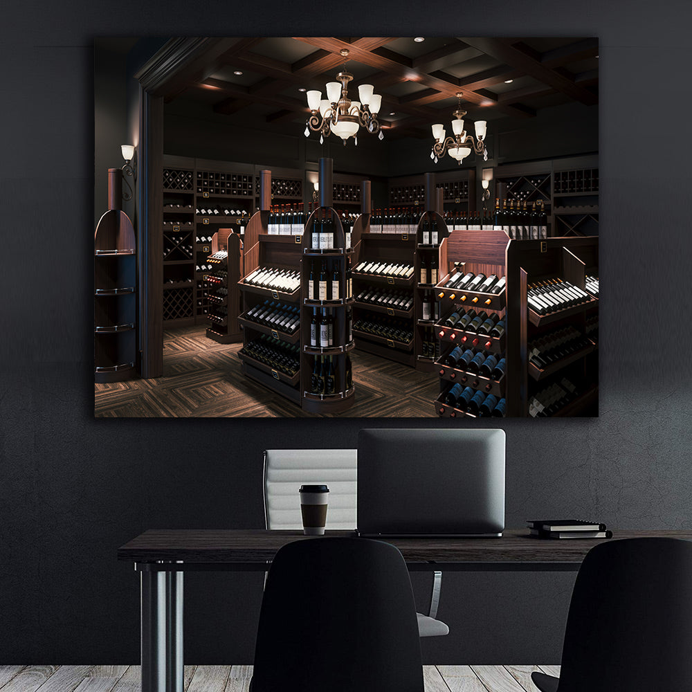 Canvas Painting - Wine cellar