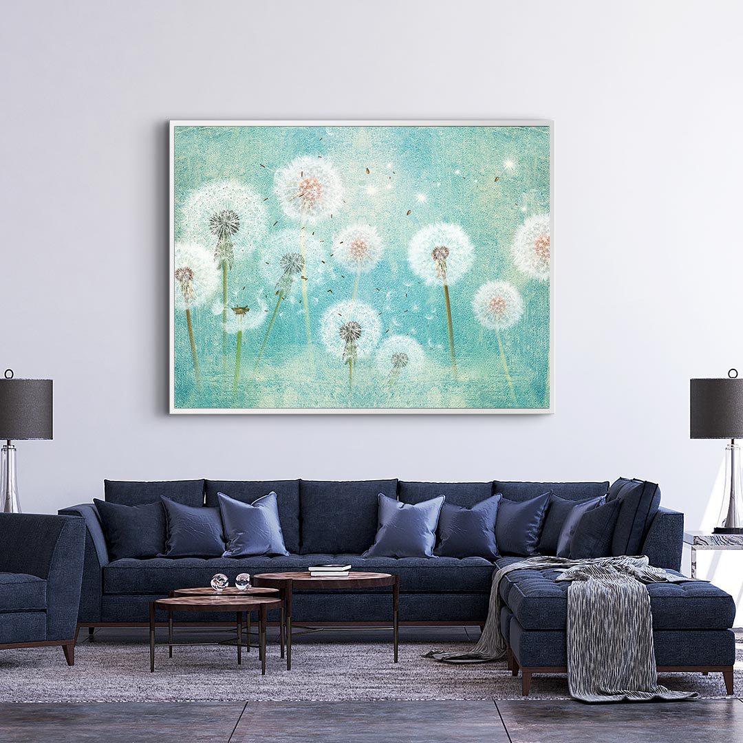 Canvas Painting - Dandelions