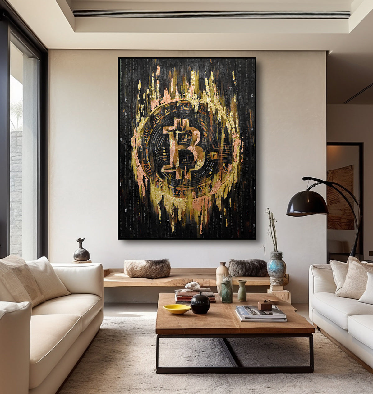 Canvas Painting - Bitcoin Gold
