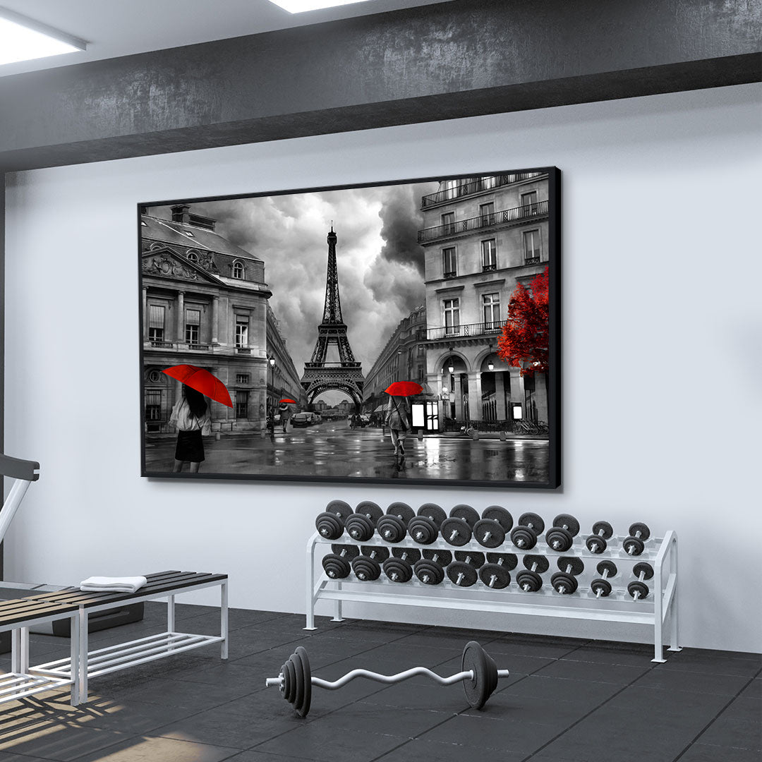 Canvas Painting - Paris Black and White