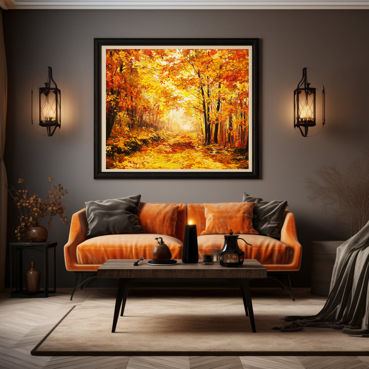 Canvas Painting - Autumn Landscape