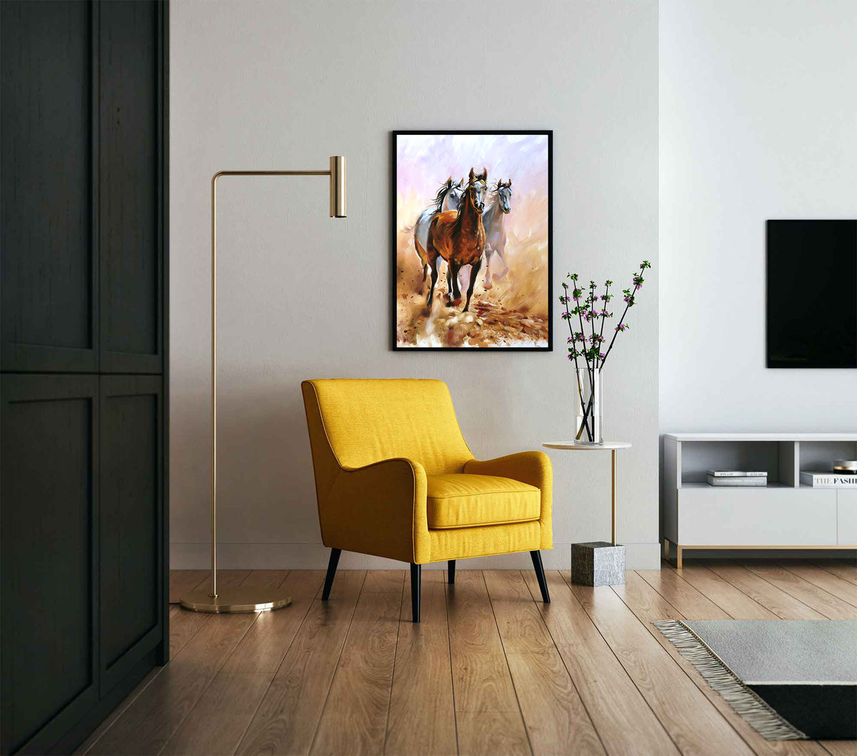 Canvas Painting - Horses Running in Freedom